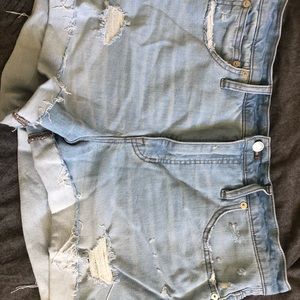 High rise Madewell denim shorts